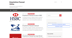 Desktop Screenshot of emprestimopessoalonline.com